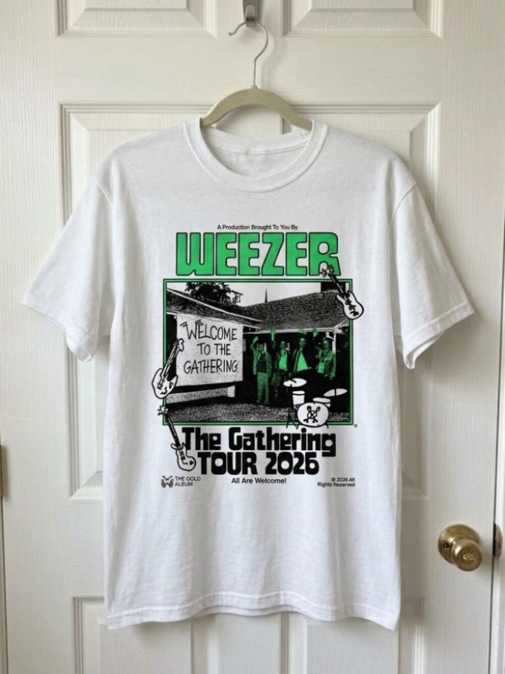 Weezer The Gathering Tour 2026 T-shirt